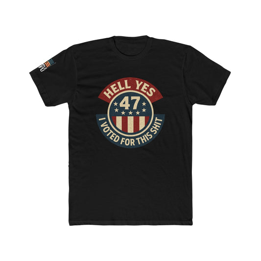 Hell Yes, I Voted for This Shit – Sheople 47 Tee-Distressed Image
